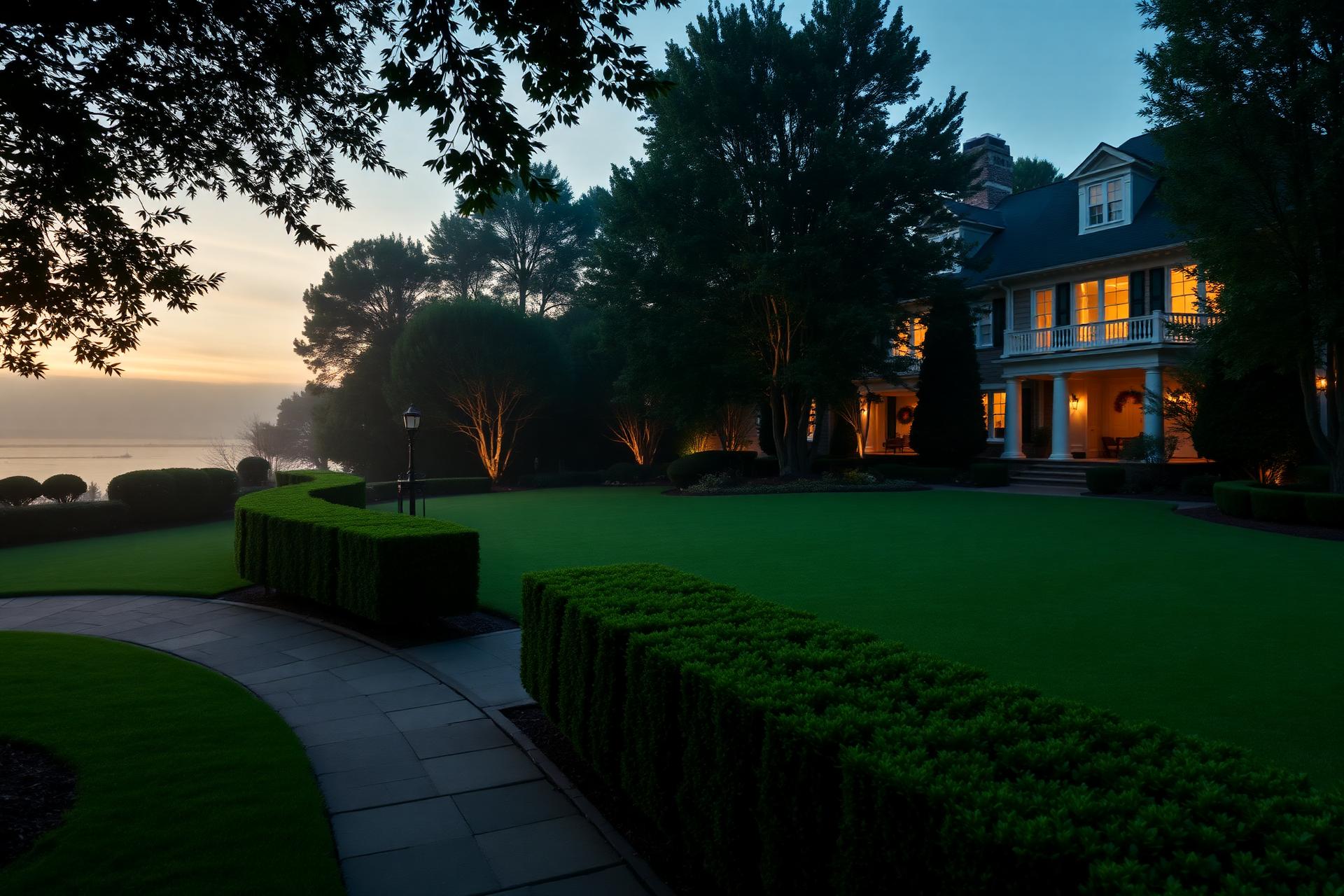 Luxury Virginia Beach landscape at dusk